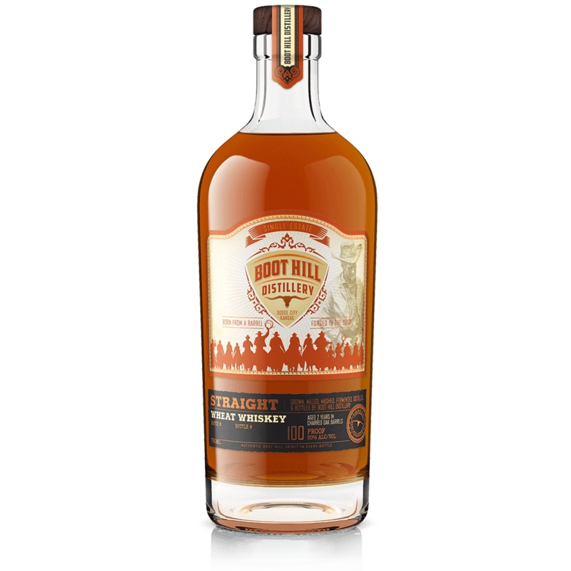 Boot Hill Distillery Straight Wheat Whiskey (750Ml)