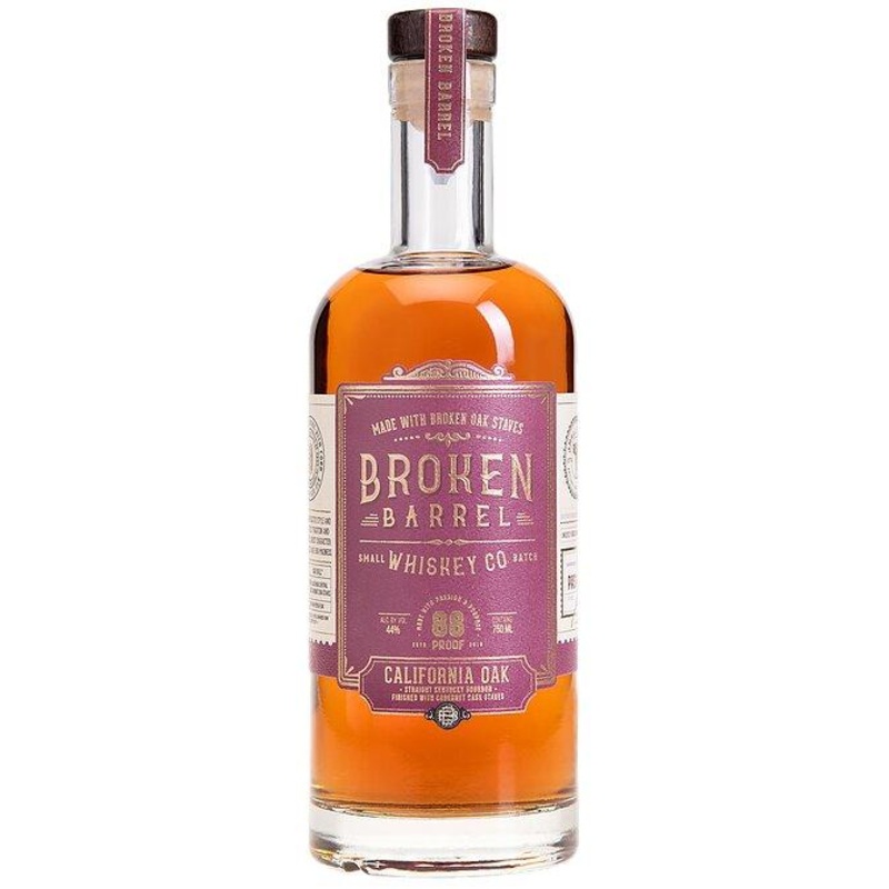 Broken Barrel California Oak Bourbon Whiskey (750Ml)