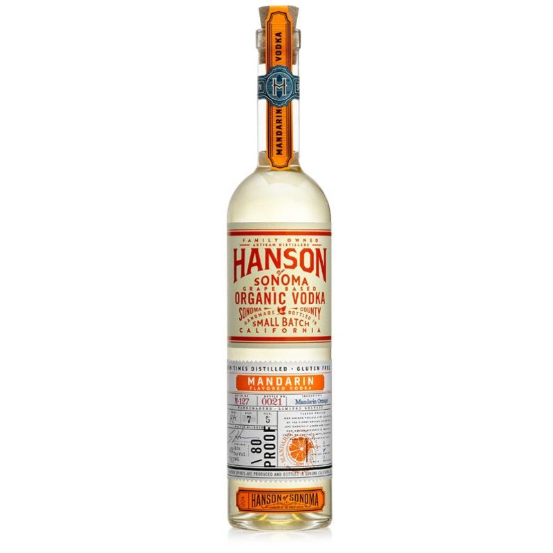 Hanson Of Sonoma Mandarin Organic Vodka (750Ml)