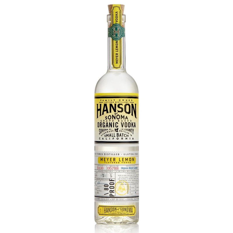 Hanson Of Sonoma Meyer Lemon Organic Vodka (750Ml)