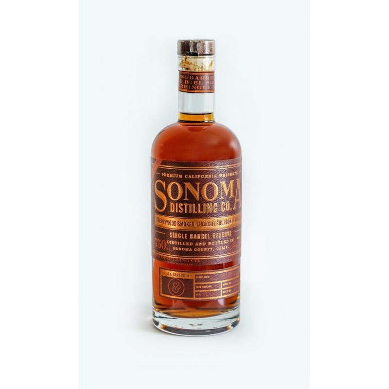 Sonoma Distilling Cherrywood Smoked Straight Bourbon Single Barrel + Master Distiller Tasting Experience + Glassware
