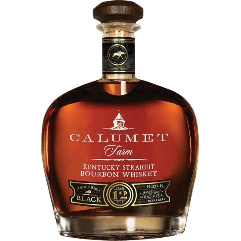 Calumet Farm Single Rack Black 12 Year Bourbon (750Ml)