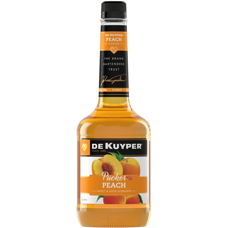 Dekuyper Peach Pucker Schnapps Liqueur (750Ml)