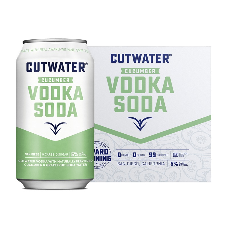Cutwater Cucumber Vodka Soda Canned Cocktails (4 Pk)
