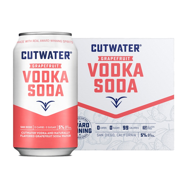 Cutwater Grapefruit Vodka Soda Canned Cocktails (4 Pk)