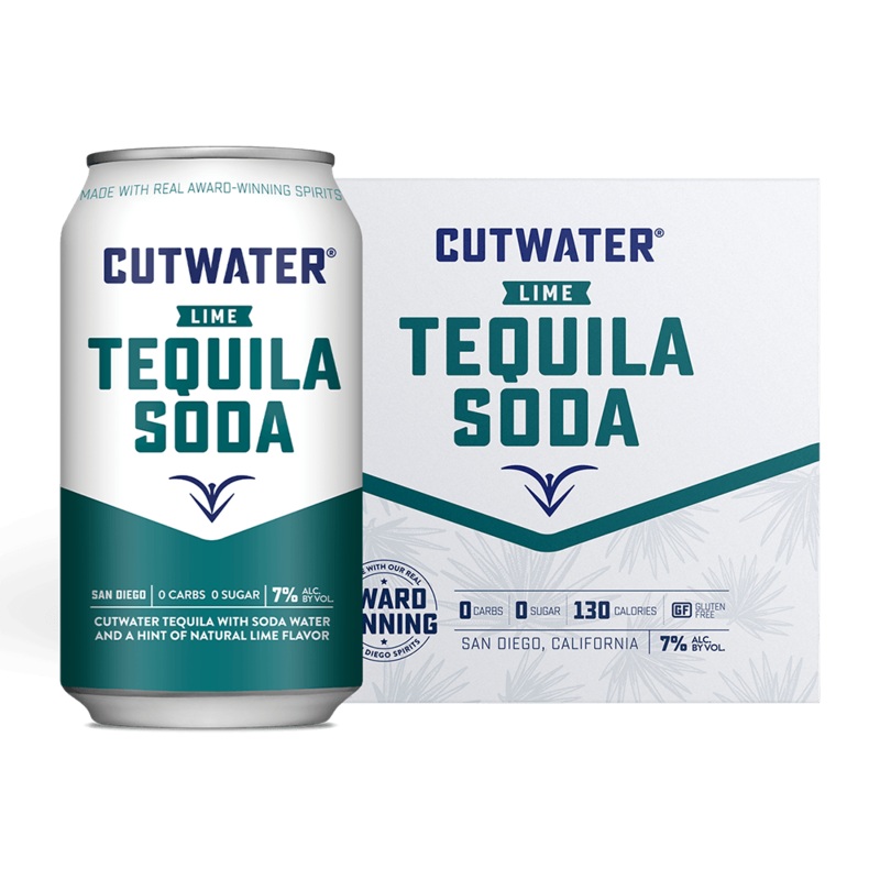 Cutwater Lime Tequila Soda Canned Cocktails (4 Pk)
