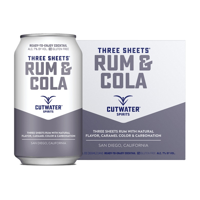 Cutwater Rum And Cola Canned Cocktails (4 Pk)