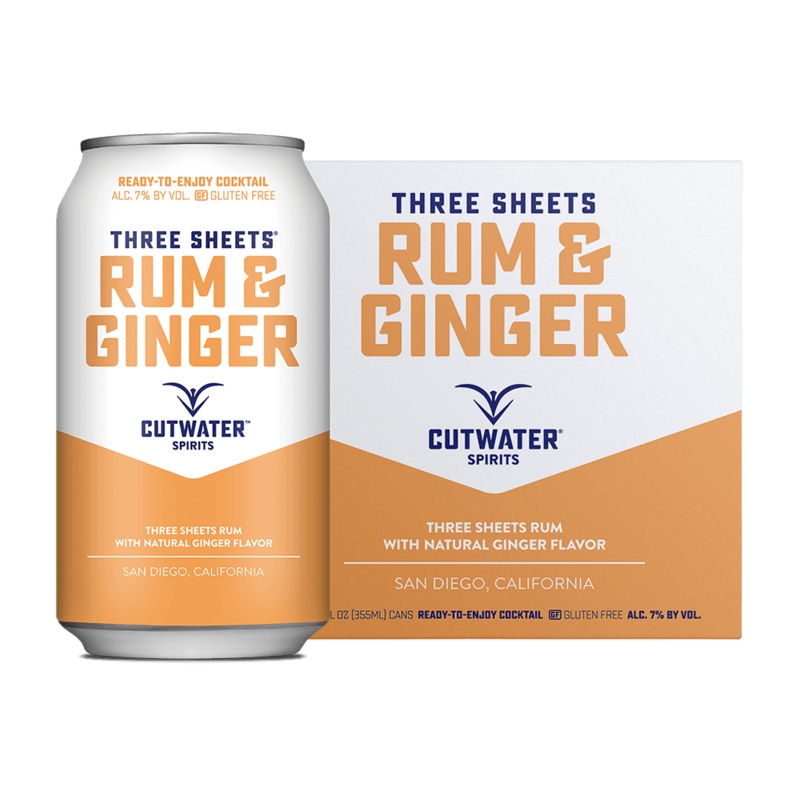 Cutwater Rum And Ginger Canned Cocktails (4 Pk)