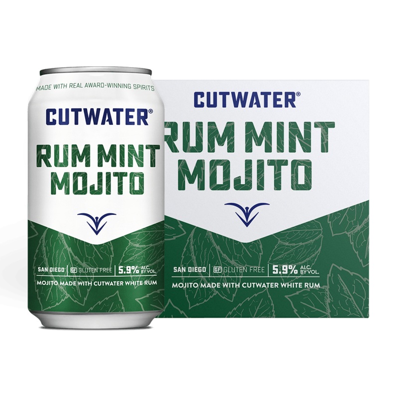 Cutwater Rum Mint Mojito Canned Cocktails (4 Pk)