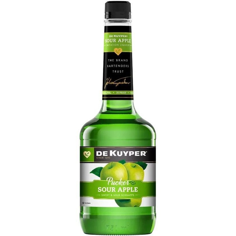 Dekuyper Sour Apple Pucker Liqueur (750Ml)