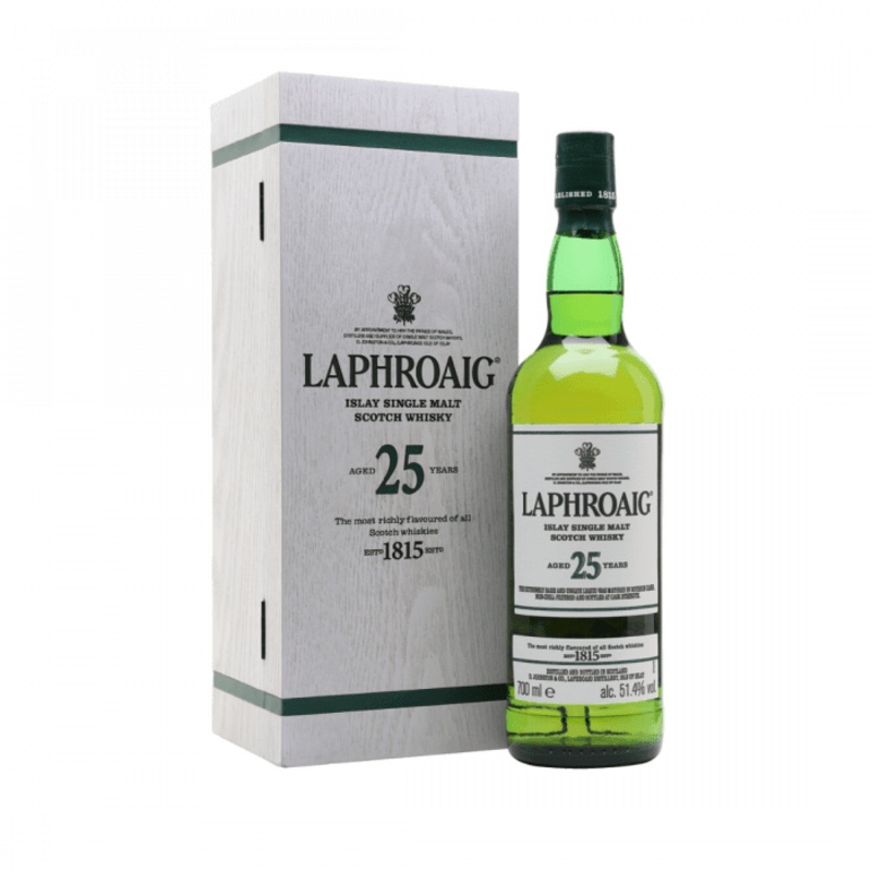 Laphroaig 25 Year Old Cask Strength Scotch Whiskey (750Ml)
