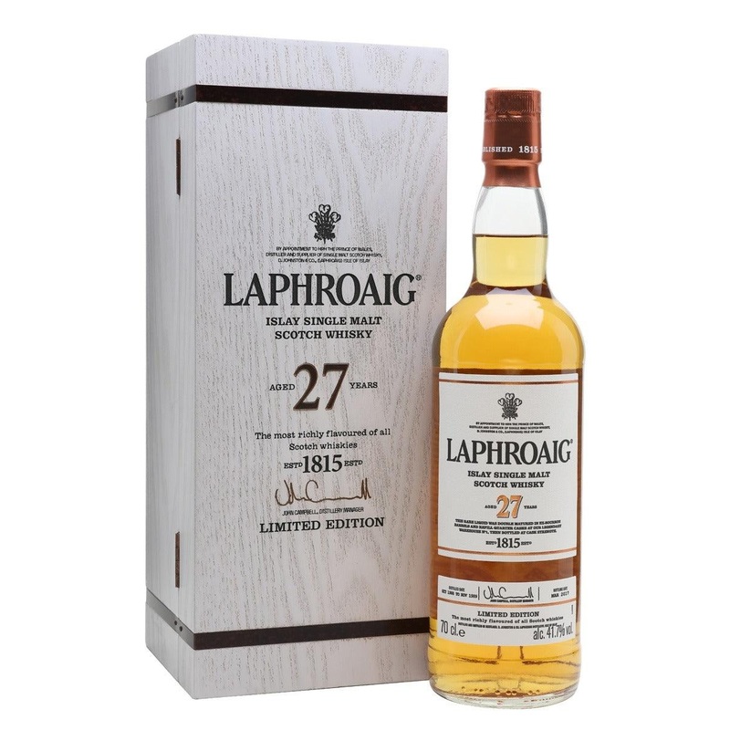 Laphroaig 27 Year Old Scotch Whiskey (750Ml)