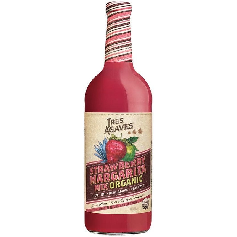 Tres Agaves Organic Strawberry Margarita Mix (Non -Alc) (750Ml)
