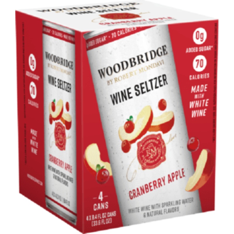 WOODBRIDGE WINE SELTZER CRANBERRY APPLE 4PK