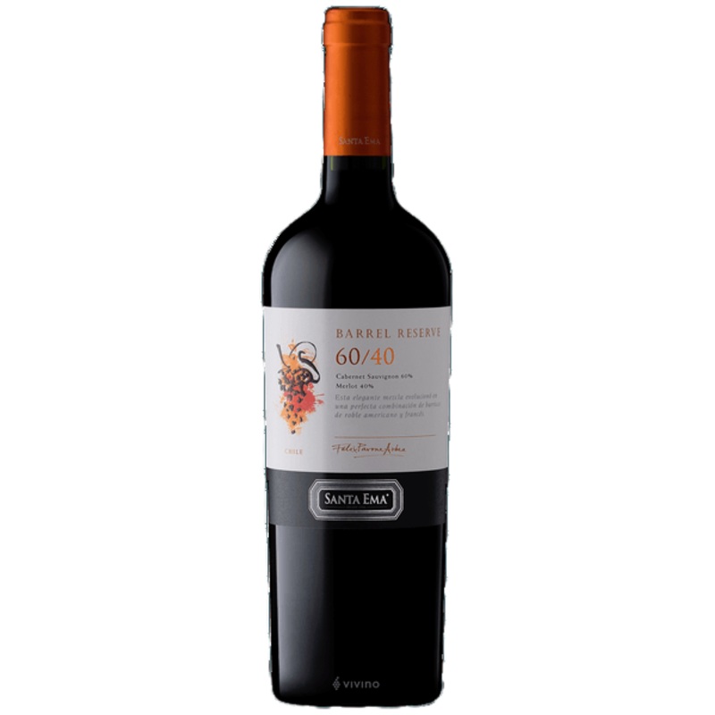Santa Ema Cabernet Sauvignon Merlot 60/40 Barrel Select Valle del Maipo 750 ML