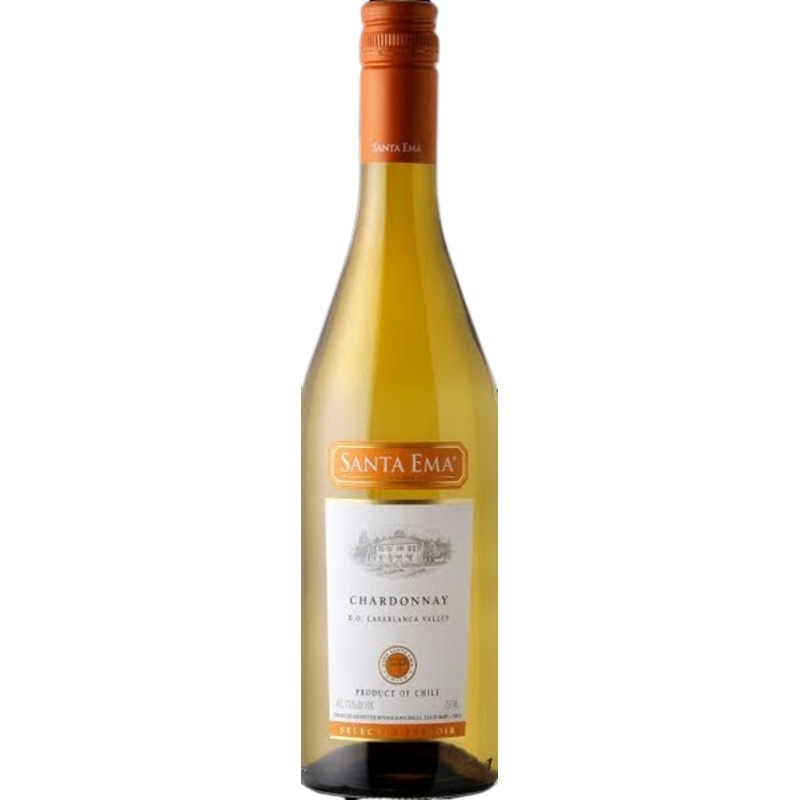 Santa Ema Chardonnay Estate Bottled Selected Terroir Maipo Valley 2017 750 ML