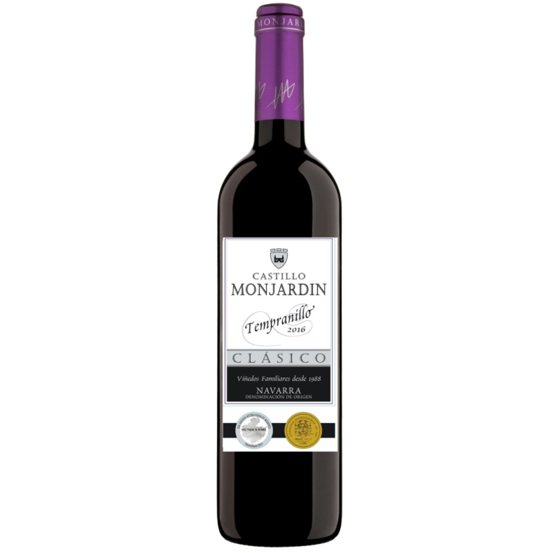 Castillo de Monjardin Navarra Tempranillo Cl?sico 2016 750 ML