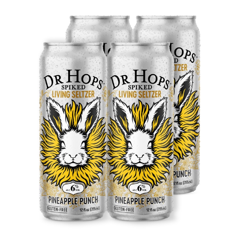 DR. HOPS Spiked Living Seltzer Pineapple 4 Pack