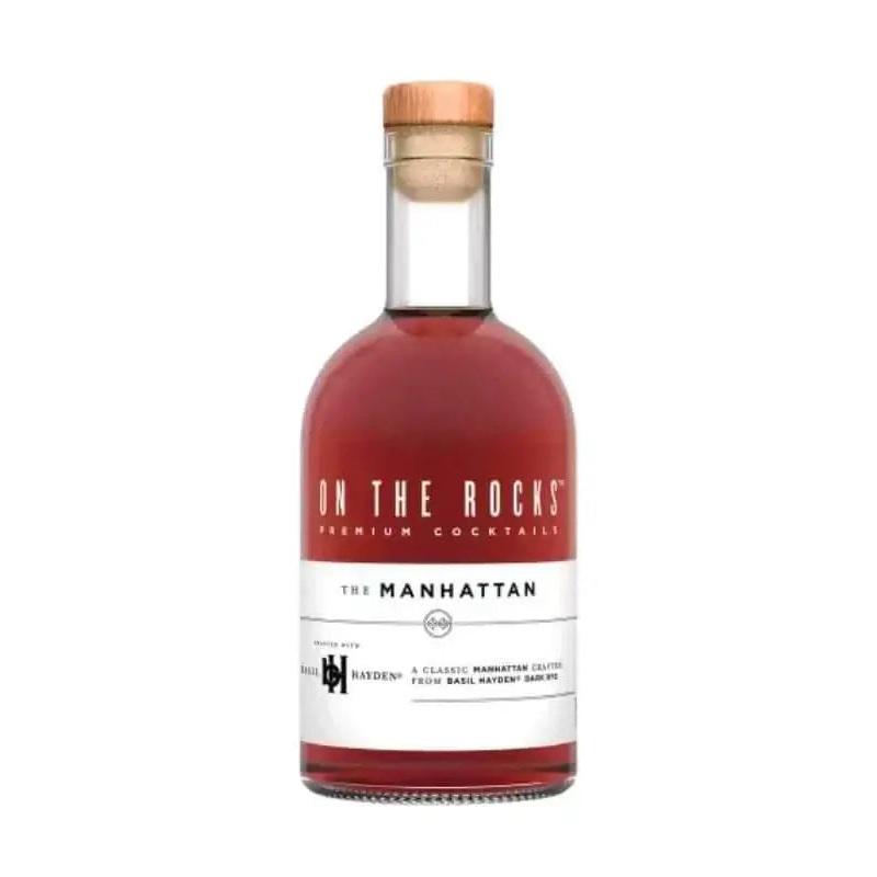 On The Rocks The Manhattan Basil Hayden Rye Whiskey Premium Cocktails 375mL
