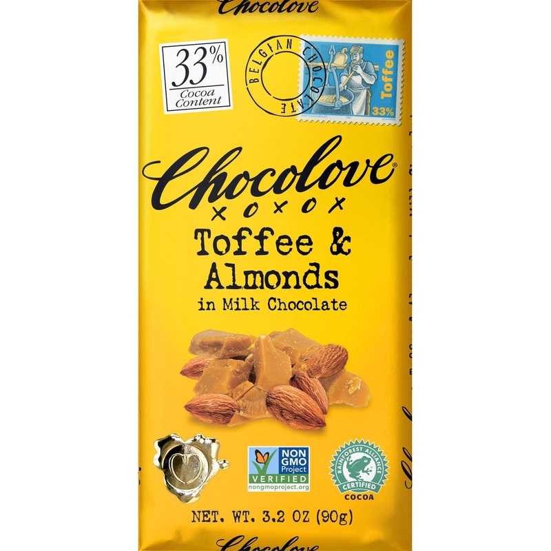 CHOCOLOVE Toffee & Almonds In Milk Chocolate