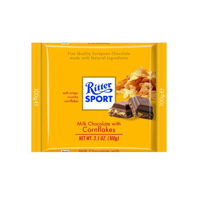 RITTER SPORT Milk Chocolate With Corn Flakes