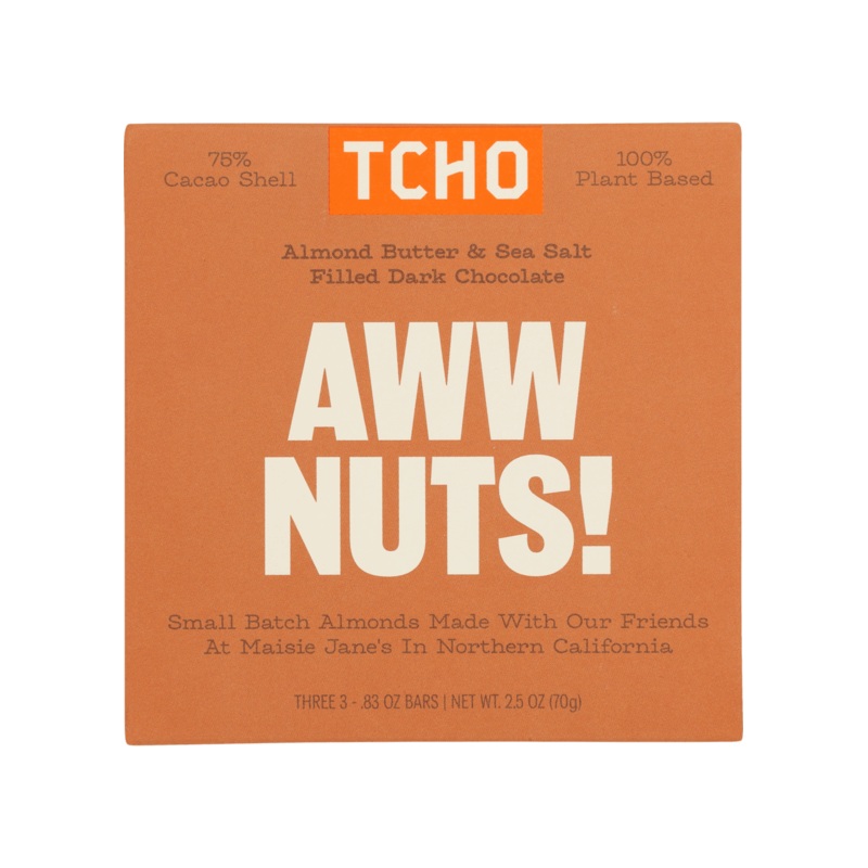TCHO Aww Nuts! Almond Butter Chocolate Bar