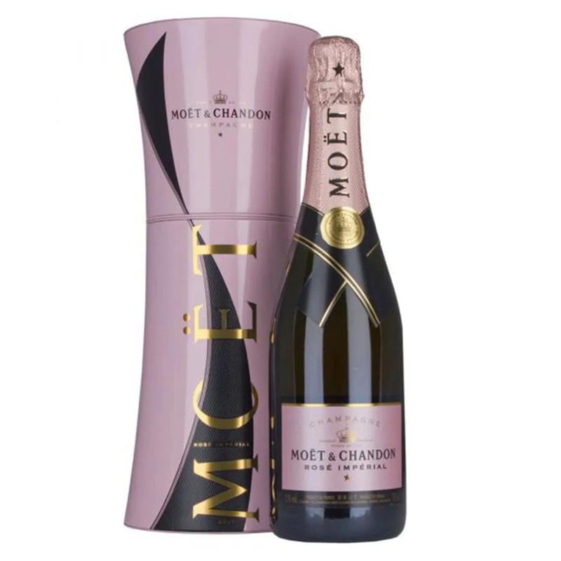 Mot & Chandon Imprial Ros Black Unfurl Gift Tin, 75 cl