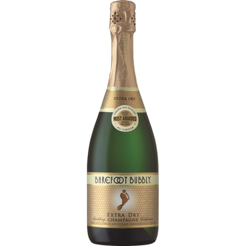 Barefoot Cellars | Barefoot Bubbly Chardonnay Champagne | Premium Extra Dry