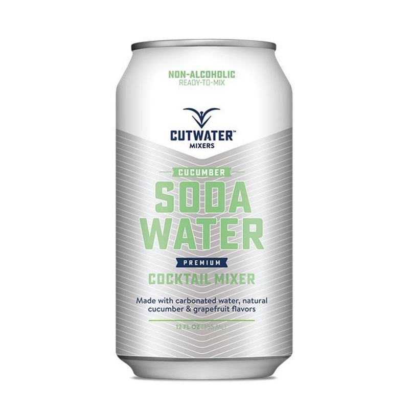 Cutwater Spirits Cucumber Soda Water Mixer (4 Pack  12 Ounce Cans)