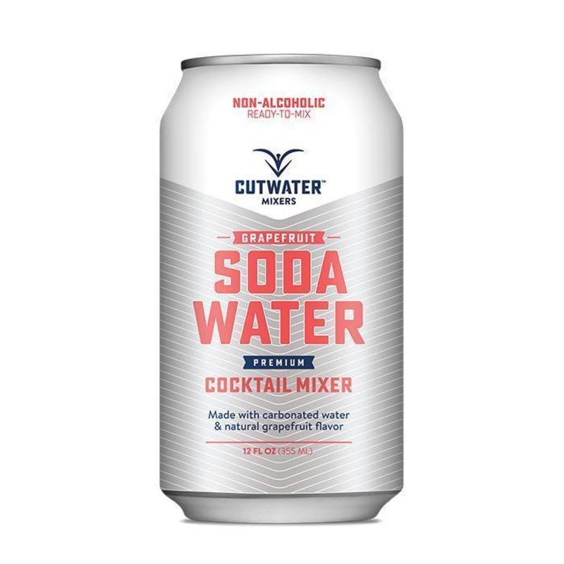 Cutwater Spirits Grapefruit Soda Water Mixer (4 Pack  12 Ounce Cans)