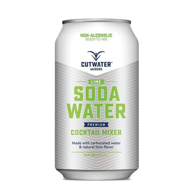 Cutwater Spirits Lime Soda Water Mixer (4 Pack  12 Ounce Cans)
