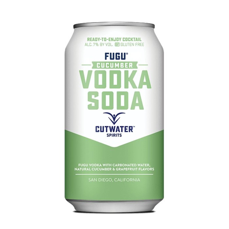 Fugu Cucumber Vodka Soda (4 Pack - 12 Ounce Cans)