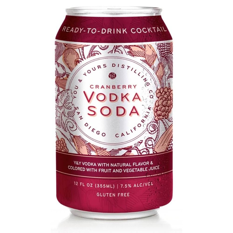 You & Yours Distilling Cranberry Vodka Soda 4PK