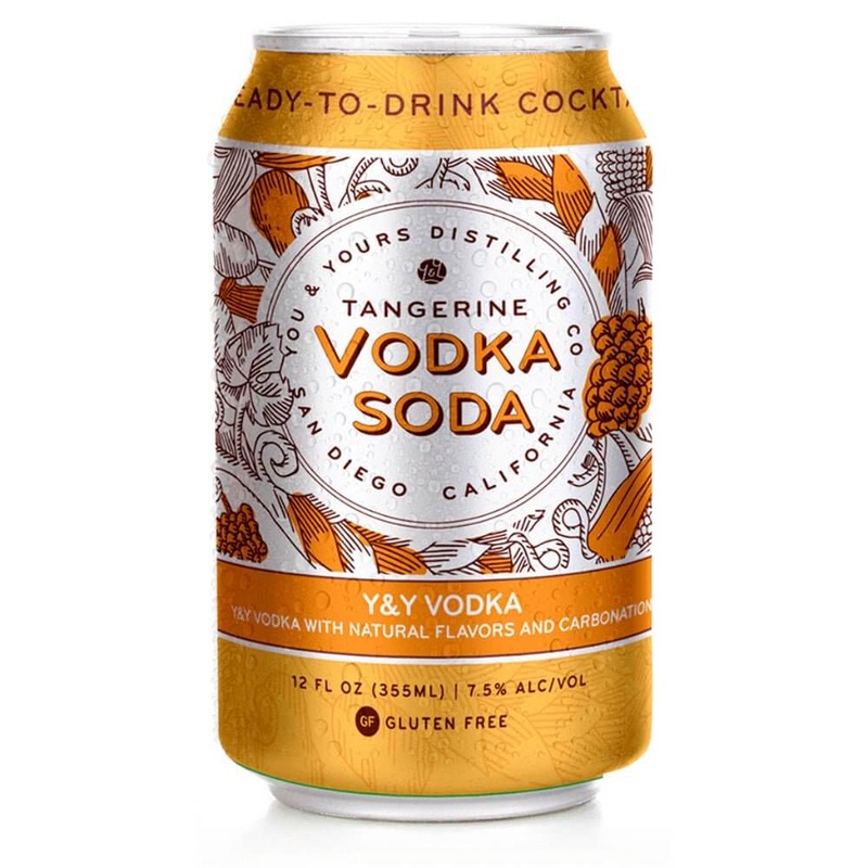 You & Yours Distilling Tangerine Vodka Soda 4PK