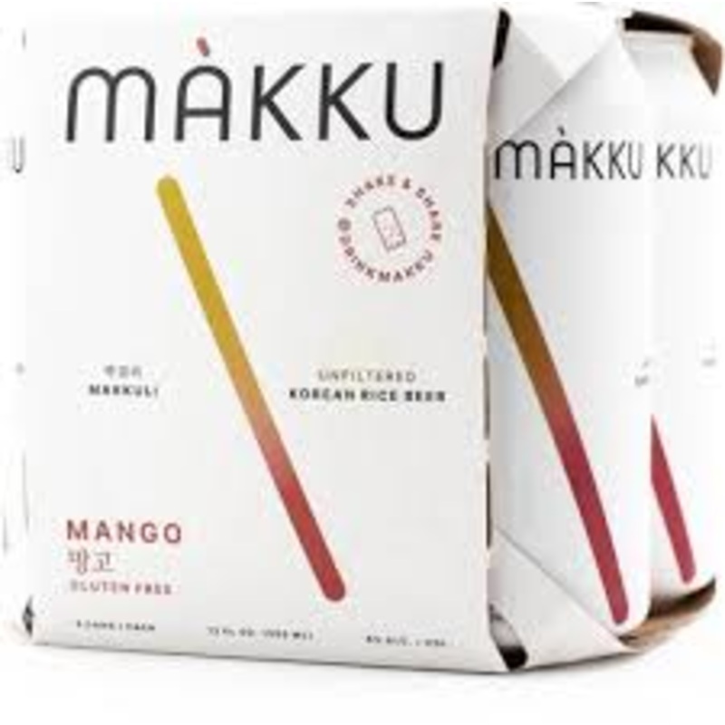 Makku Mango Makgeolli 12oz 4pack Cans