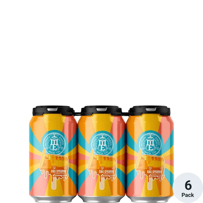 Mother Earth Cali Creamin Orange Creamsicle 12oz 6 Pack Can
