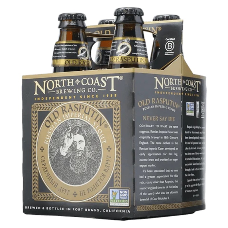 North Coast Old Rasputin Russian Imperial Stout 12oz 4 Pack Bottles