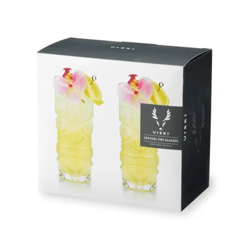 Pacific Crystal Tiki Glasses Viski