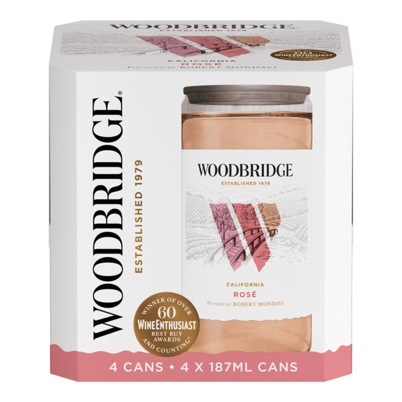 WOODBRIDGE ROSE CAN 6/4PK PET
