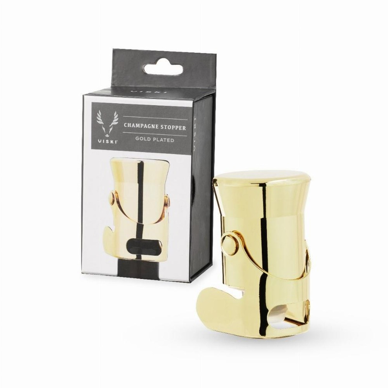 Gold Heavyweight Champagne Stopper by Viski