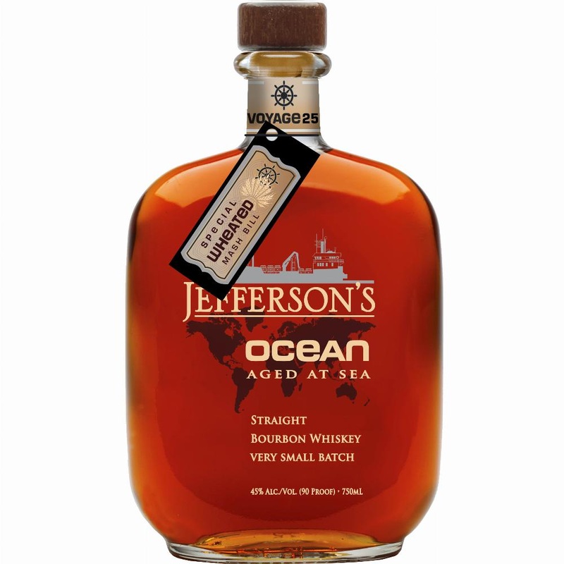 Jefferson's Bourbon OCEAN AGED AT SEA Straight Bourbon Whiskey 90 Proof Vogage 28 750ml