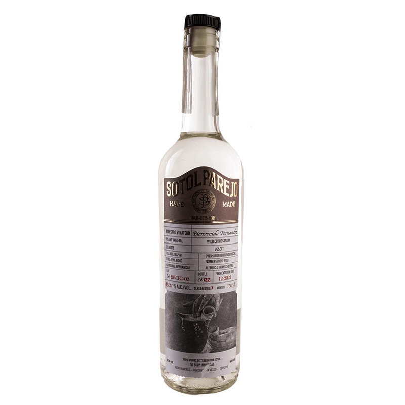 Parejo Sotol Bienvenido Fernndez-Cedrosanum Mezcal
