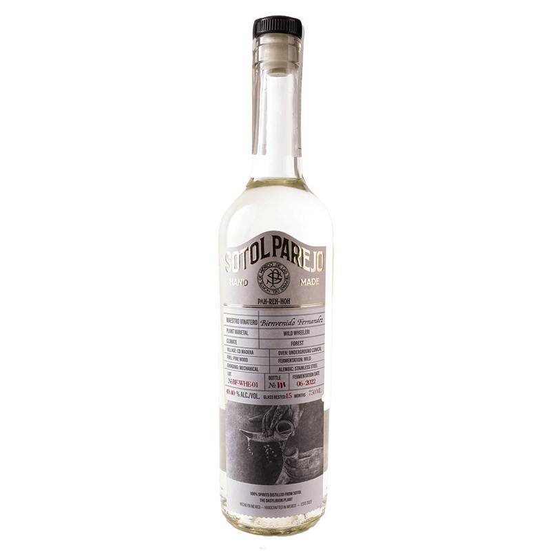 Parejo Sotol Bienvenido Fernndez-Wheeleri Mezcal