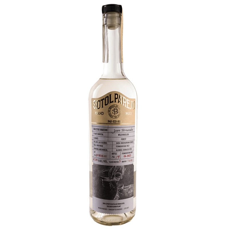Parejo Sotol Juan Fernndez-Wheeleri Mezcal