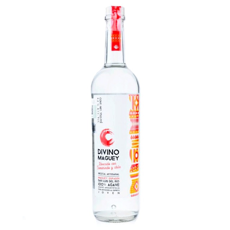 Divino Maguey Espadn Destilado Con Tamarindo y Chiles 750ML