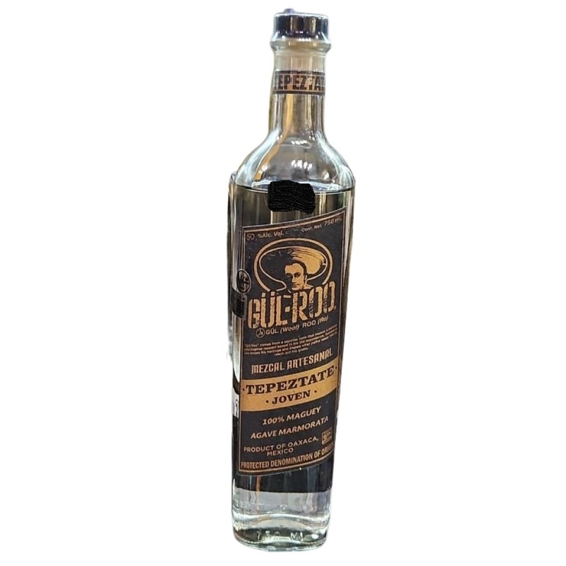 Gl-Roo Mezcal Artesanal Tepeztate Joven 750mL