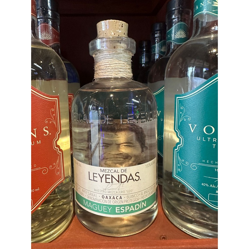 Mezcal de Leyendas Maguey Espadin Artesanal Blanco Mezcal 750ml