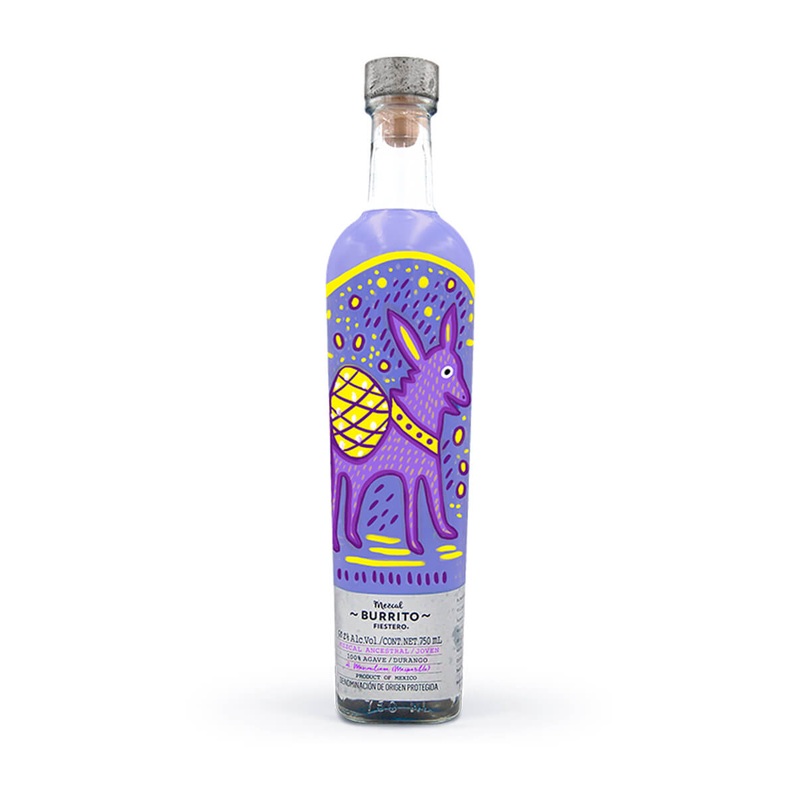 Mexcal Burrito Fiestero Tepemete Mezcal Joven 750ml