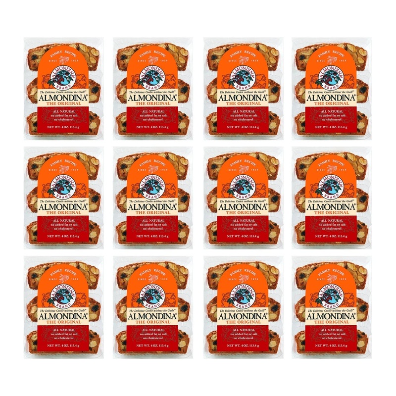 Almondina Original Almond Biscuits - 4 oz (113 g)  Healthy Snack Option