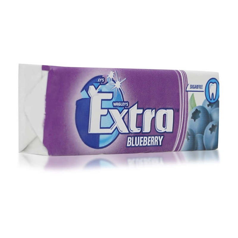 Blueberry Sugarfree Chewing Gum - 10 Pieces x 10 Count (Pack of 1)